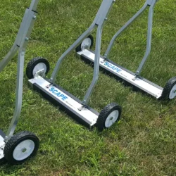 Roofing magnetic sweepers by Bluestreak Equipment_use