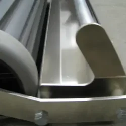 Steel shot falls off the front of the magnetic sweeper into the tray as the sweeper is pushed, no belts, no blades, just Bluestreak's patented "Ripwhirl Technology" at work.