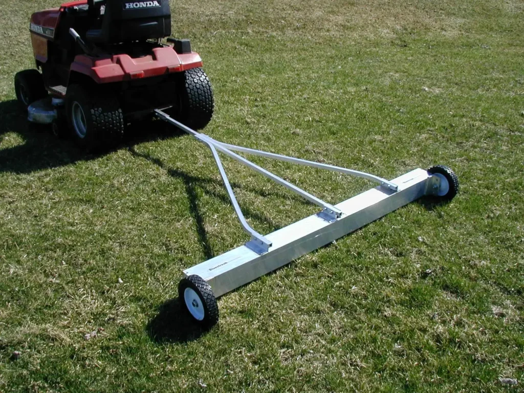 magnetic sweeper tow behind razor lawn mower