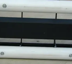 Durable UHMW skid guard protects aluminum housing from damage when crossing rough terrain