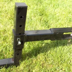 Adjustable coupler height to ensure Rhino is level regardless of tow vehicle hitch height