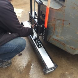 bluestreak equipment forager 44 forklift magnetic sweeper