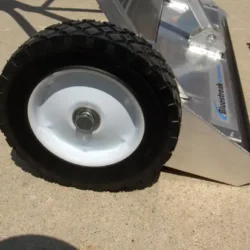 8" steel hub and ball bearing wheels