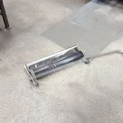 theta continuous discharge shot blasting magnet bluestreak equipment blount demo 5