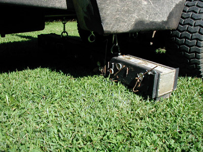 Pick up ferrous metal debris from lawns and green spaces
