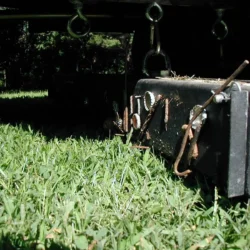 Debris picked up by magnet