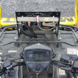 Longhorn magnetic sweeper is completely visible from ATV rider position-bluestreakequipment
