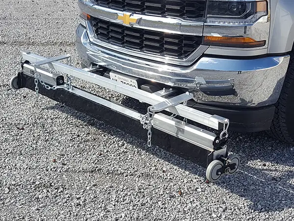 iso hanging magnet on pickup truck