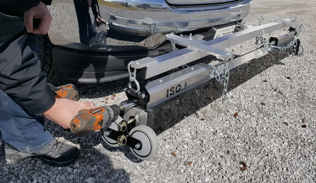 Raising and Lowering the ISO magnetic sweeper