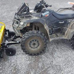 Front mount magnetic sweeper designed specifically for ATVs