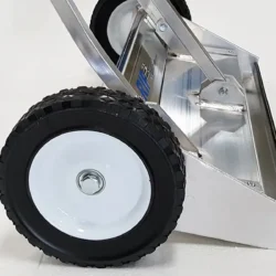 Angled nose for pushing through grass