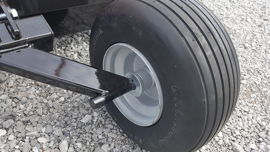 Flat Proof 13" x 6.5" Carlisle ball bearing wheels