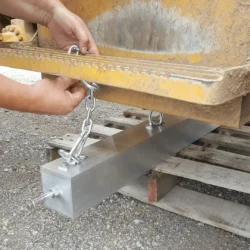 Installing Eiger forklift magnetic sweeper