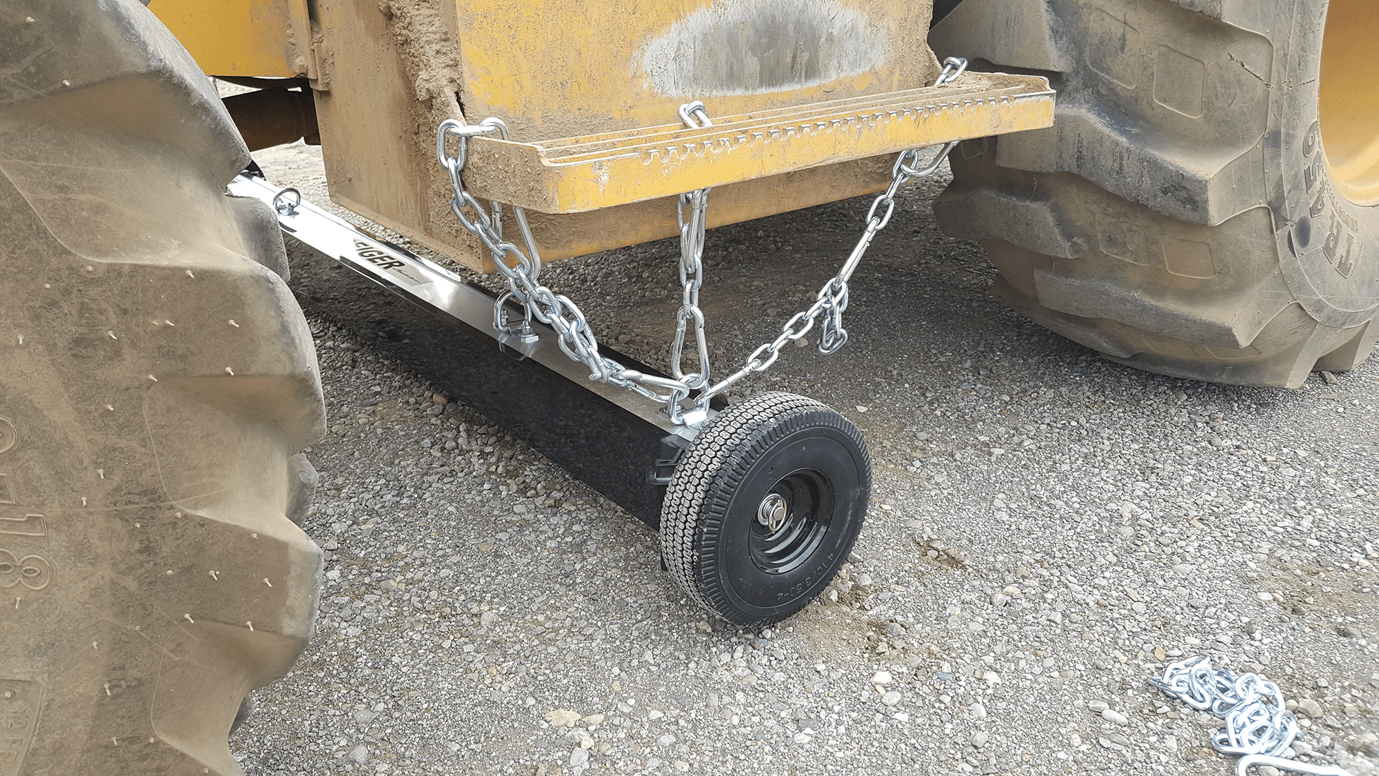 Wheeled magnetic sweeper - Eiger by Bluestreak Equipment