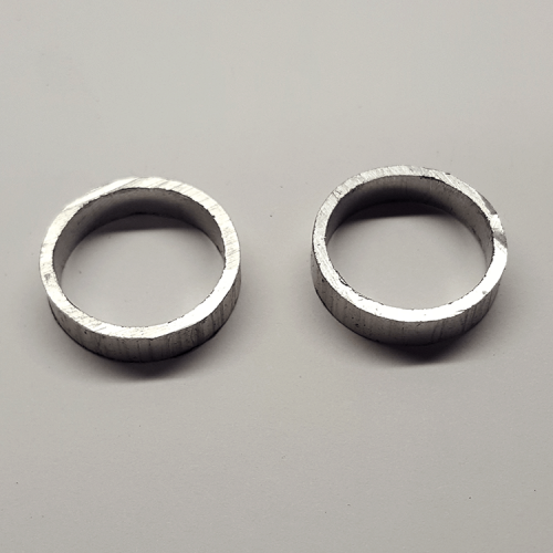 Part #30 Atmos 0.875" diameter aluminum spacers 0.250 thick (2pcs) for stainless finned tube only