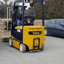 Forklift magnetic sweeper