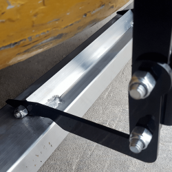 NAOS magnet mounting arms position magnet under forklift rear counterweight