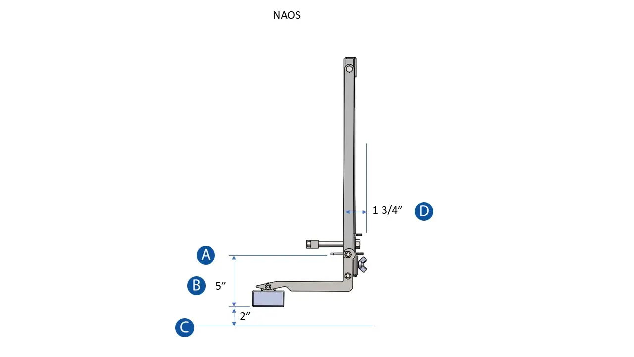 Naos Series Minimum Retracted Dimensions Side View 1