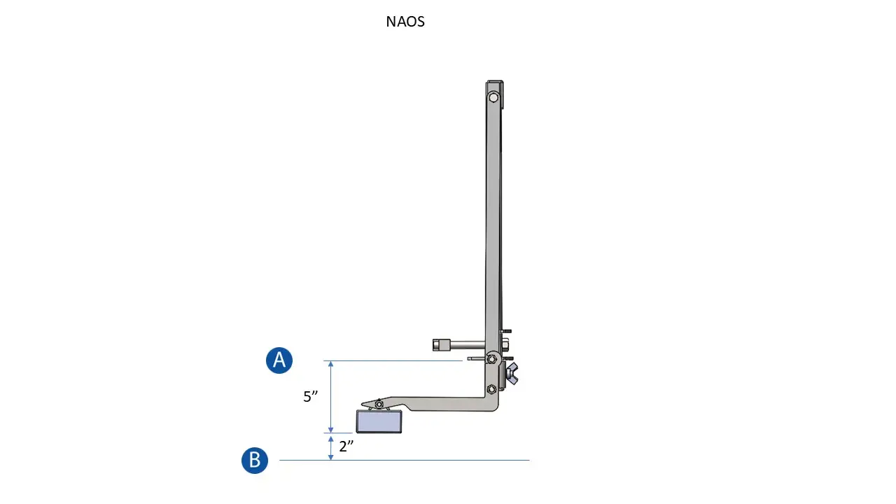 Naos Series Minimum Retracted Dimensions Side View