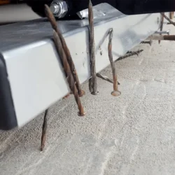 debris on NAOS forklift magnet