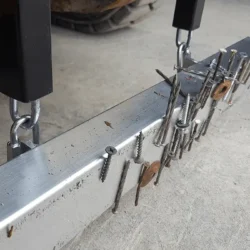 Debris on Kursk forklift magnet