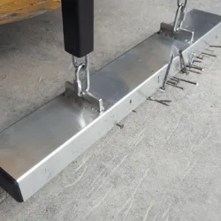 Debris on rear mount Kursk forklift magnetic sweeper