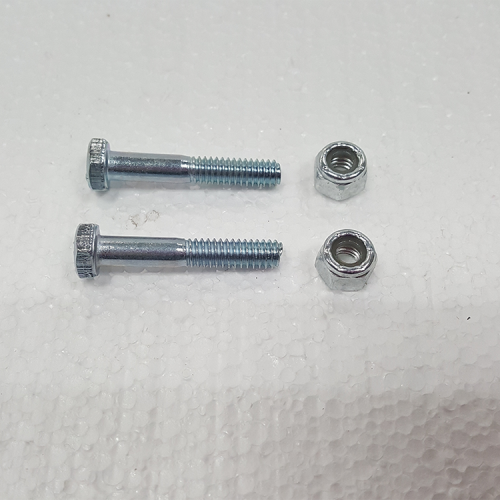 Part #9 Kursk pivot arm fasteners 0.250 inch x 1.5 inch bolts (2pcs) with nyloc nuts (2pcs)