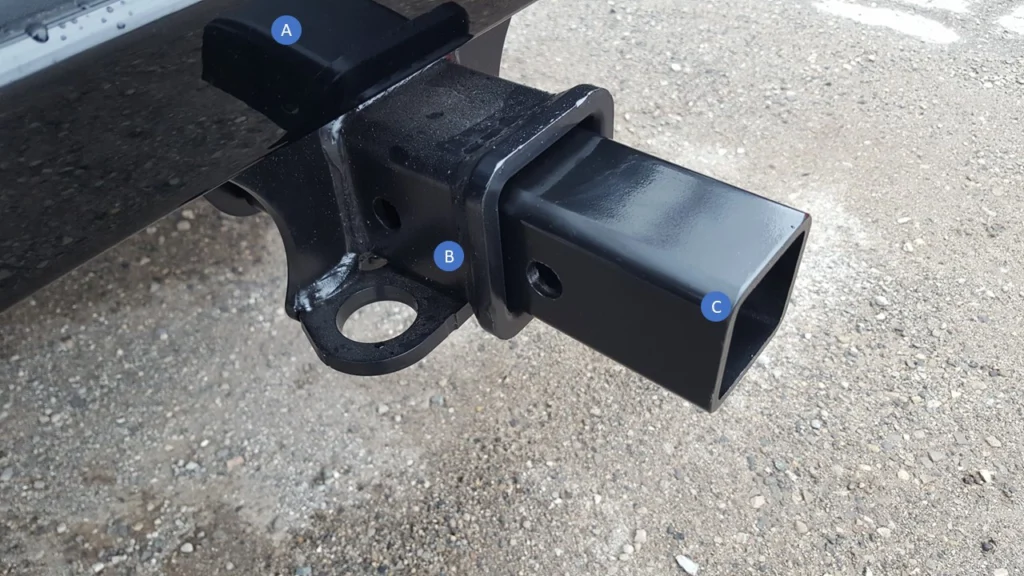 2.5 to 2 inch steel receiver adaptor sleeve