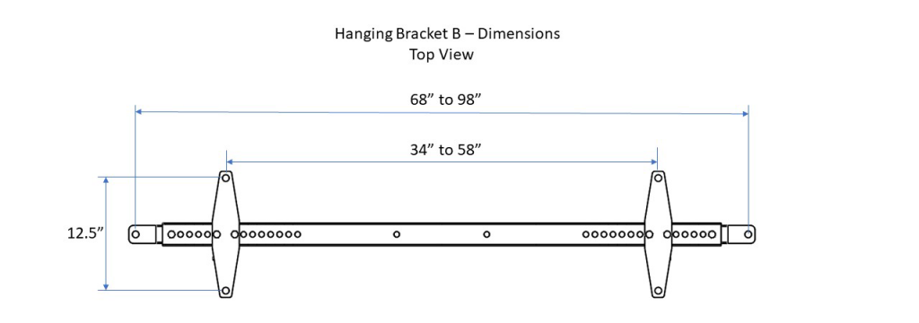 Hanging Bracket B - Top View
