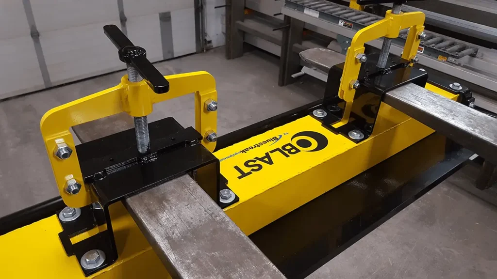 OBLAST forklift magnetic sweeper by Bluestreak Equipment