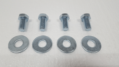Part #3 Oblast fork pocket bolts 0.5 inch x 1.0 inch (4pcs) with washers (4pcs)