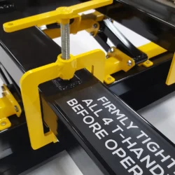 Operating labelling on Upland forklift magnet