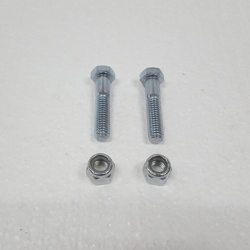 Part #19 Upland steel debris tray release handle bolts 0.375 x 1.75 inch (2 pcs) with nyloc nuts (2pcs)