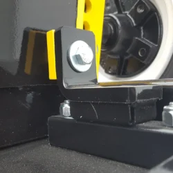 Rare-earth magnet that holds up debris pan on Upland