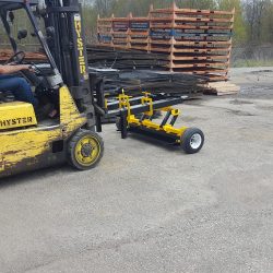 UPLAND Forklift Sweep Magnet Action