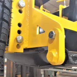 UPLAND close side view of stainless debris tray