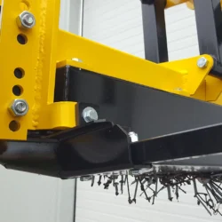 UPLAND side view of stainless debris tray