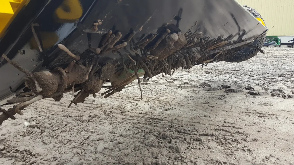 UPLAND Skid Steer Magnet Collected Debris