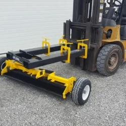 Upland forklift magnetic sweeper Bluestreak Equipment