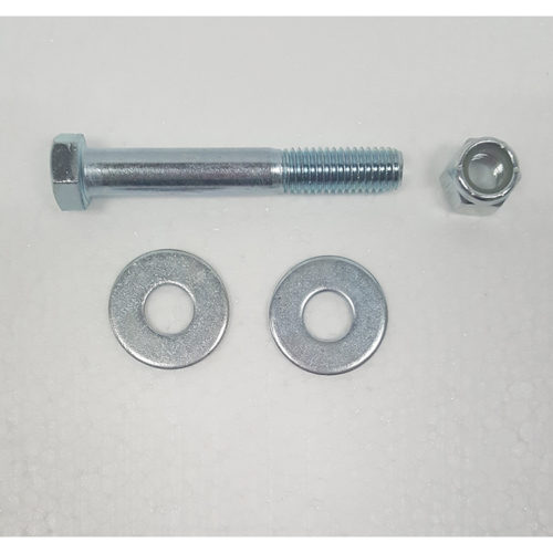 Part #9 Ocicat 0.500" x 3.500" spring bolt (1pc) w/ washers (2pcs) and nyloc nut (1pc)