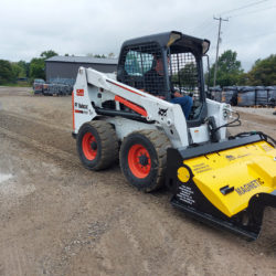 Bobcat magnetic driveway groomer attachment