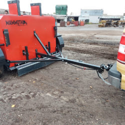 Heavy duty magnetic sweeper for industrial yards