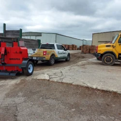 Heavy duty towable magnetic sweeper by bluestreak equipment