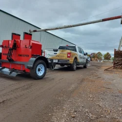 Industrial magnetic grader trailer