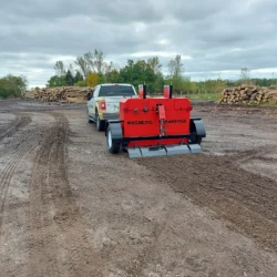 Industrial yard grooming magnetic sweeper