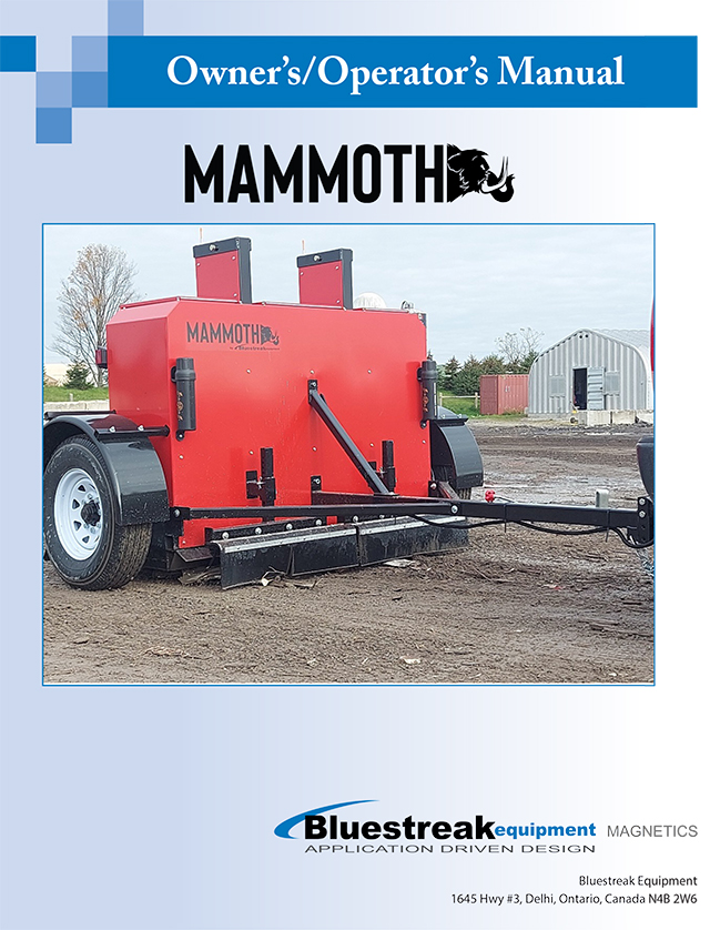 Mammoth Series Operator's Manual