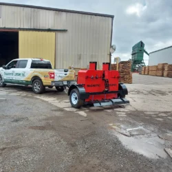 Mammoth high speed magnetic sweeper trailer