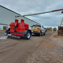 Mammoth offroad industrial magnetic sweeper grader