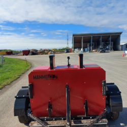 Road capable towable magnetic sweeper