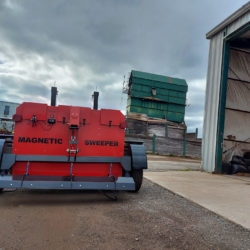 mammoth mining magnetic sweeper at processing facility